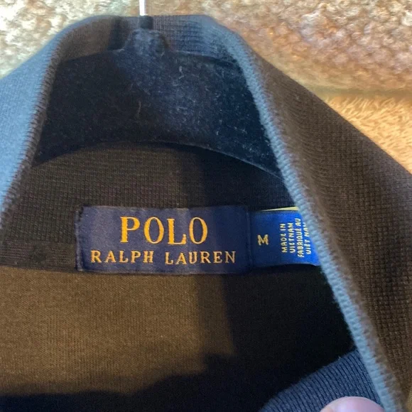 Ralph Lauren Midnight Blue Green and Yellow Polo Track Jacket - Picture 2 of 7
